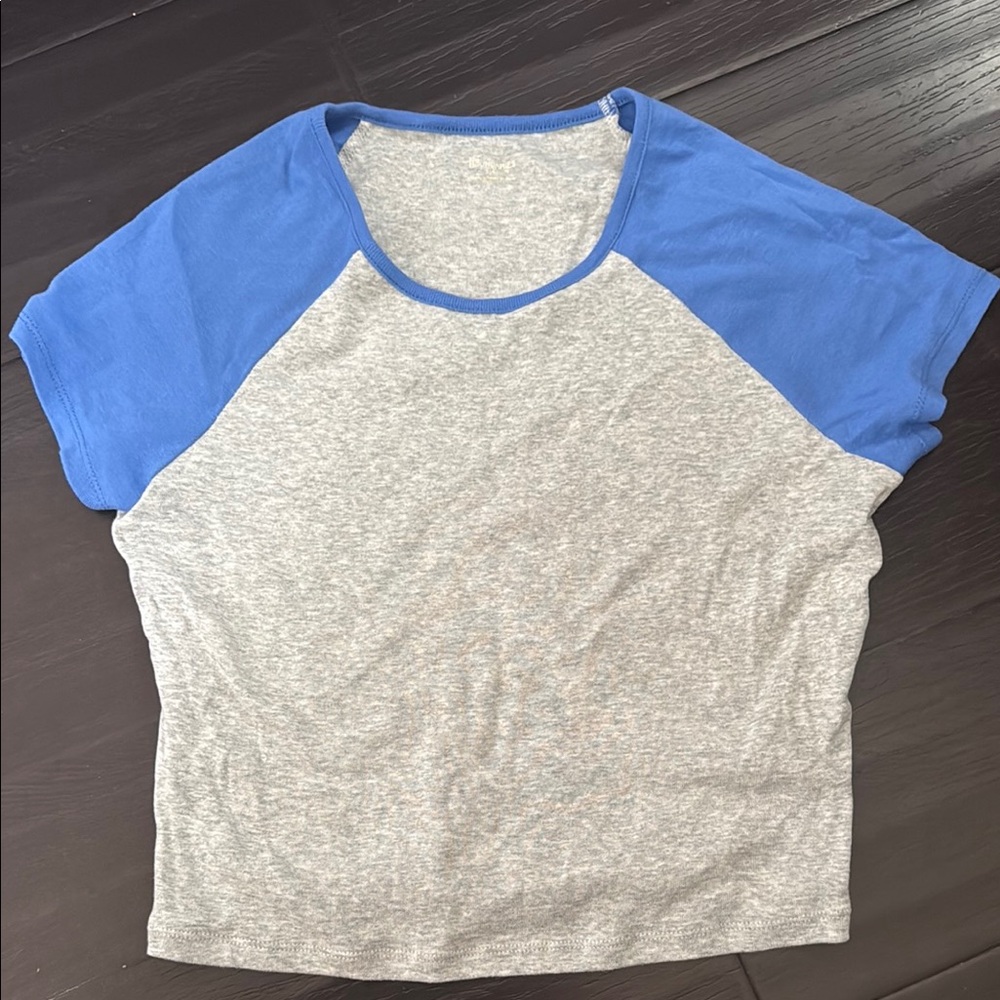 Blue and Gray Raglan T-Shirt